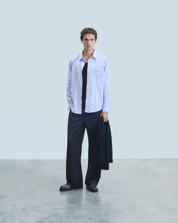 Chemise Manches Longues Coeur^FROM FUTURE Best Sale