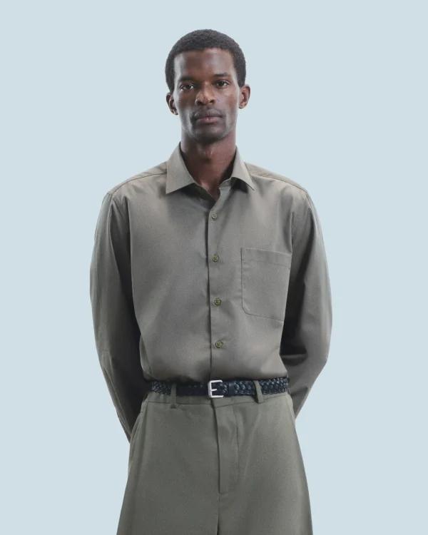 Chemise Manches Longues Uni Broderie^FROM FUTURE Online