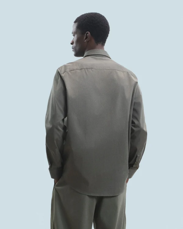Chemise Manches Longues Uni Broderie^FROM FUTURE Online