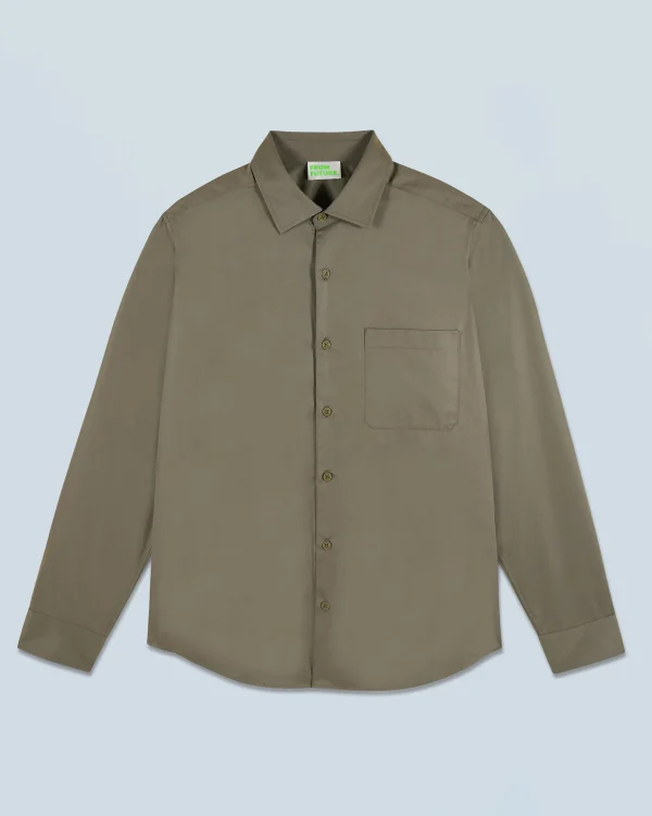 Chemise Manches Longues Uni Broderie^FROM FUTURE Online