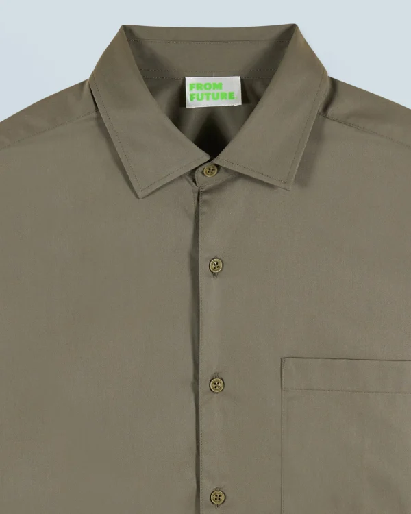 Chemise Manches Longues Uni Broderie^FROM FUTURE Online