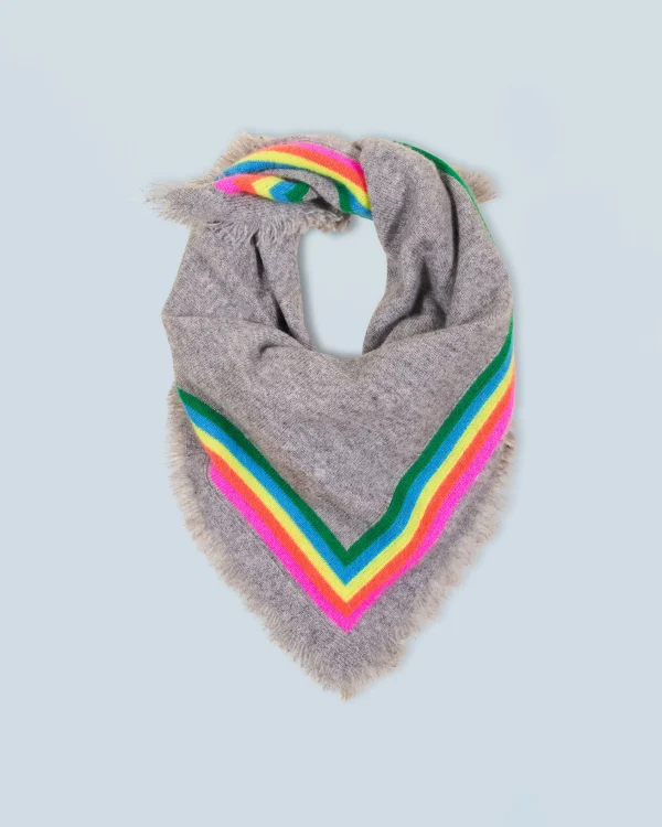 Foulard Regular Bande Multicolore^FROM FUTURE Cheap