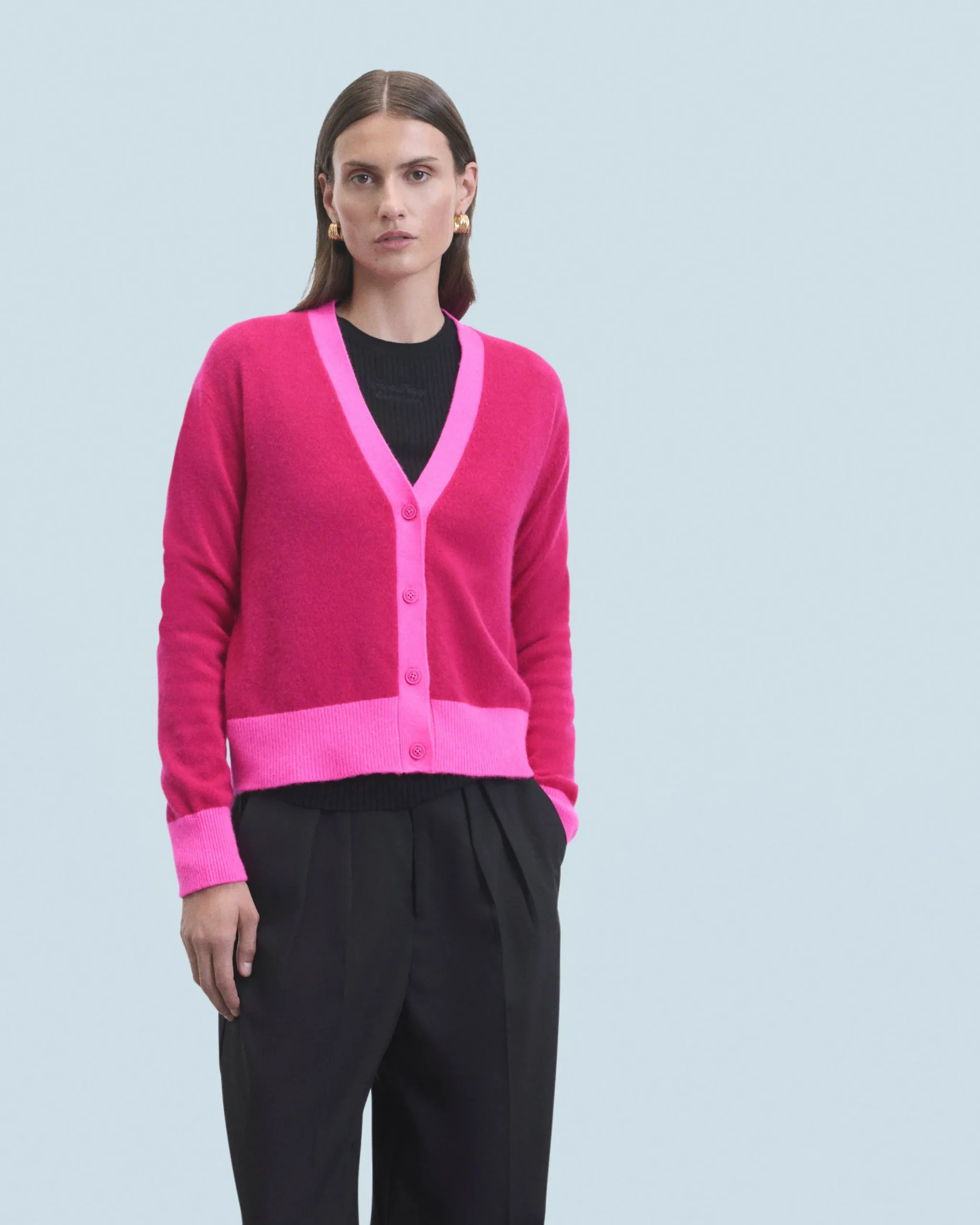 Pull Cardigan Bicolore Léger^FROM FUTURE New