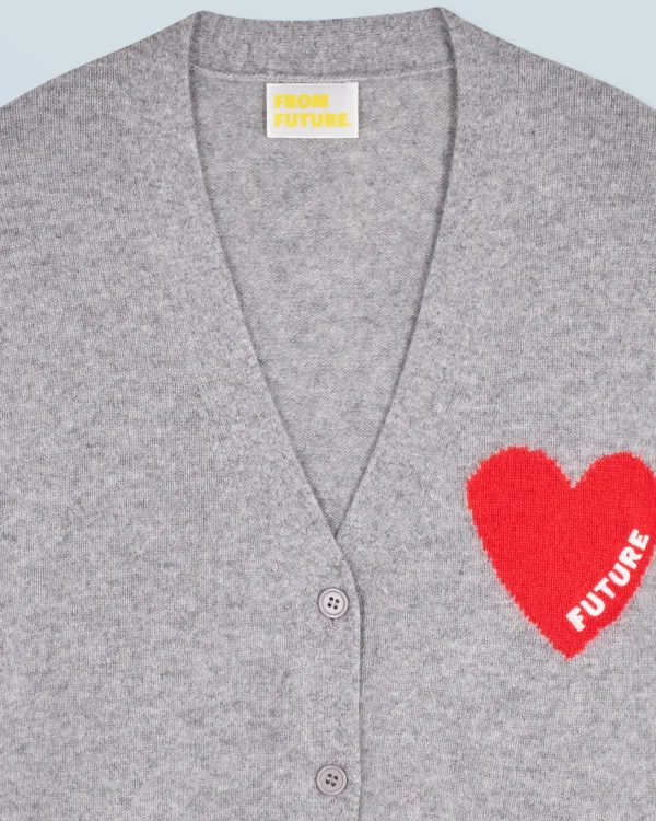 Pull Cardigan Coeur Léger^FROM FUTURE Sale