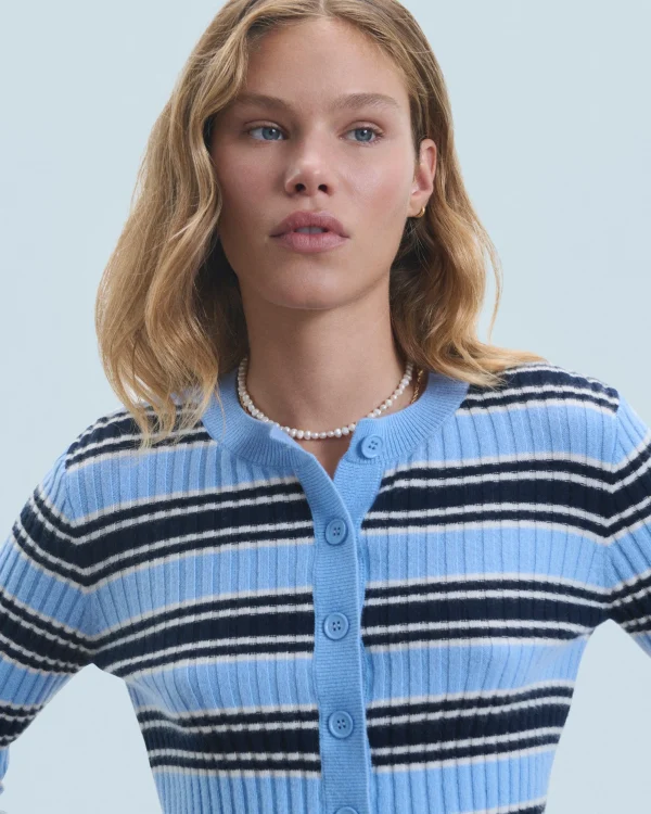 Pull Cardigan Rayé^FROM FUTURE Discount
