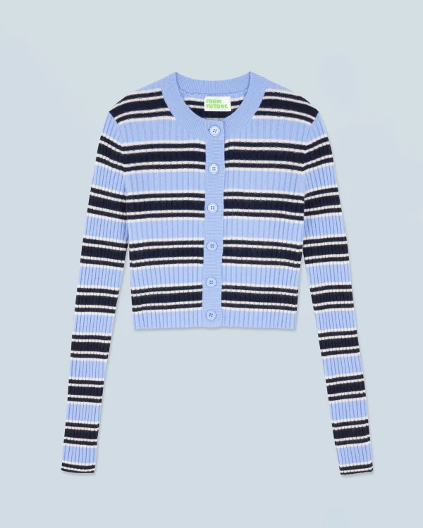 Pull Cardigan Rayé^FROM FUTURE Discount