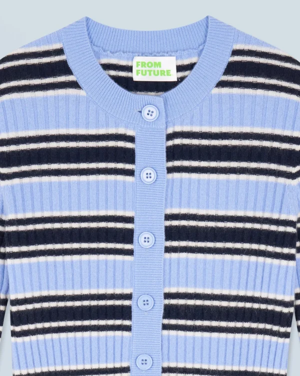 Pull Cardigan Rayé^FROM FUTURE Discount