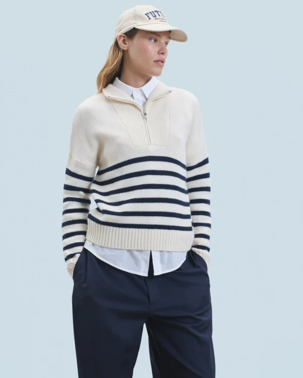 Pull Col Camionneur Marinière^FROM FUTURE Online