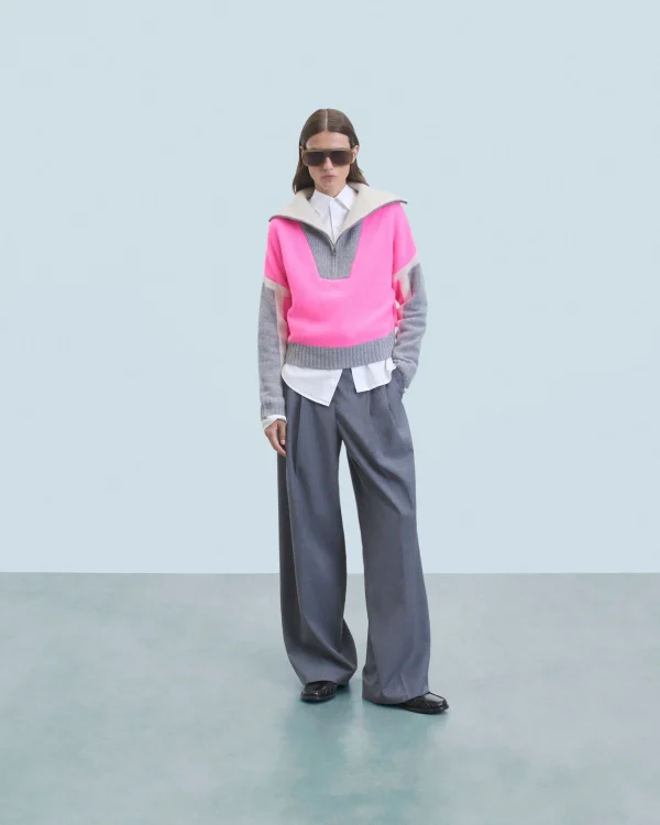 Pull Col Camionneur Tricolore^FROM FUTURE Best Sale