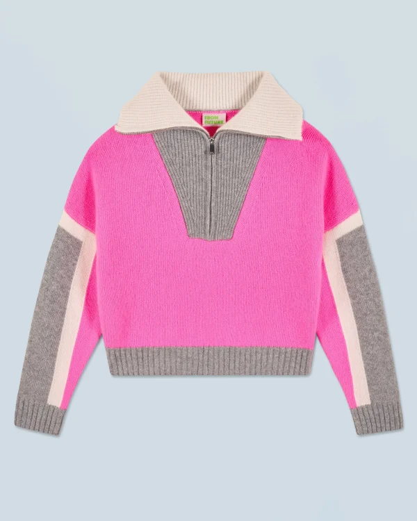 Pull Col Camionneur Tricolore^FROM FUTURE Best Sale