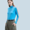 Pull Col Montant Bandes Manches Multicolores Léger^FROM FUTURE Store