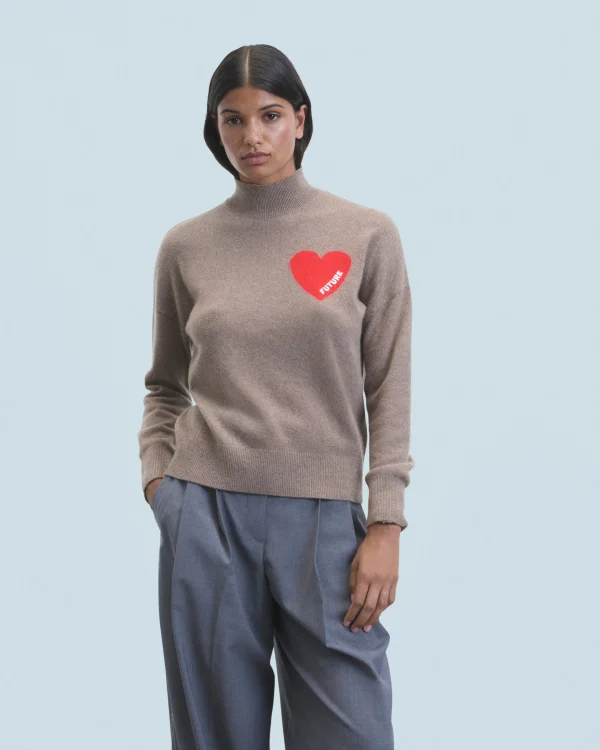 Pull Col Montant Coeur Léger^FROM FUTURE Clearance