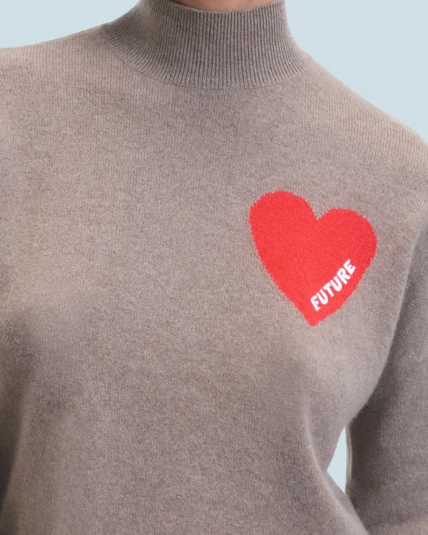 Pull Col Montant Coeur Léger^FROM FUTURE Clearance