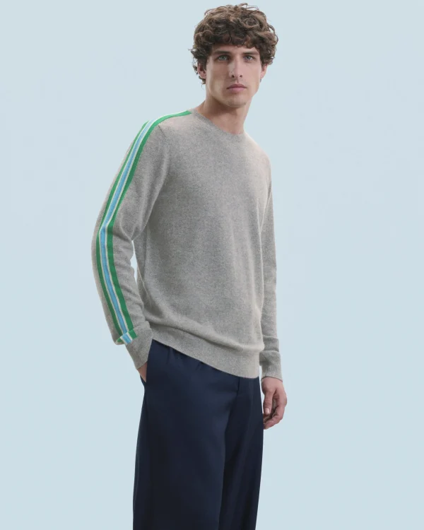 Pull Col Rond Bandes^FROM FUTURE Best Sale