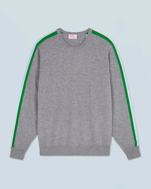 Pull Col Rond Bandes^FROM FUTURE Best Sale