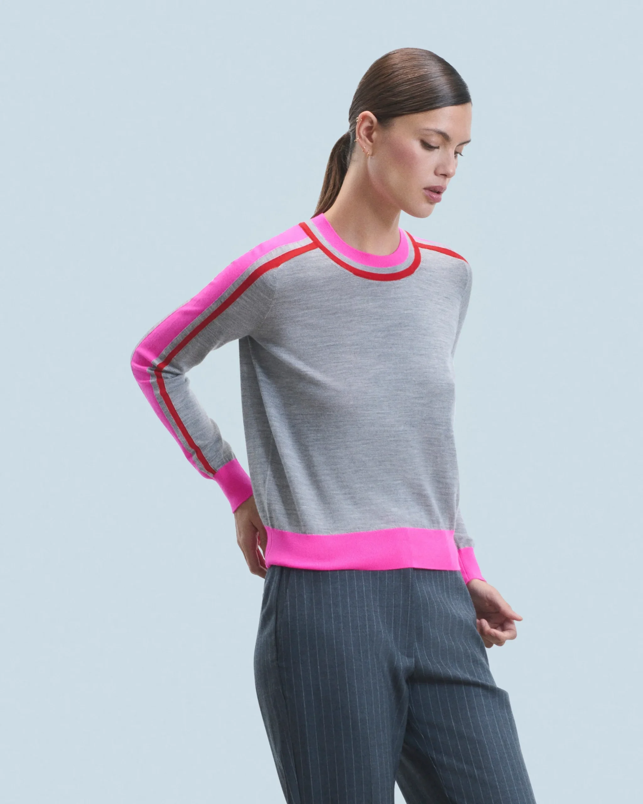 pull_col_rond_bandes_bicolore_0.webp Pull Col Rond Bandes Bicolore^FROM FUTURE Sale