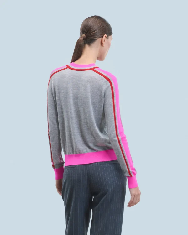 Pull Col Rond Bandes Bicolore^FROM FUTURE Sale