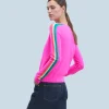Pull Col Rond Bandes Manches Multicolore^FROM FUTURE Fashion