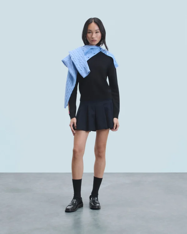 Pull Col Rond Bandes Manches Multicolore^FROM FUTURE Online