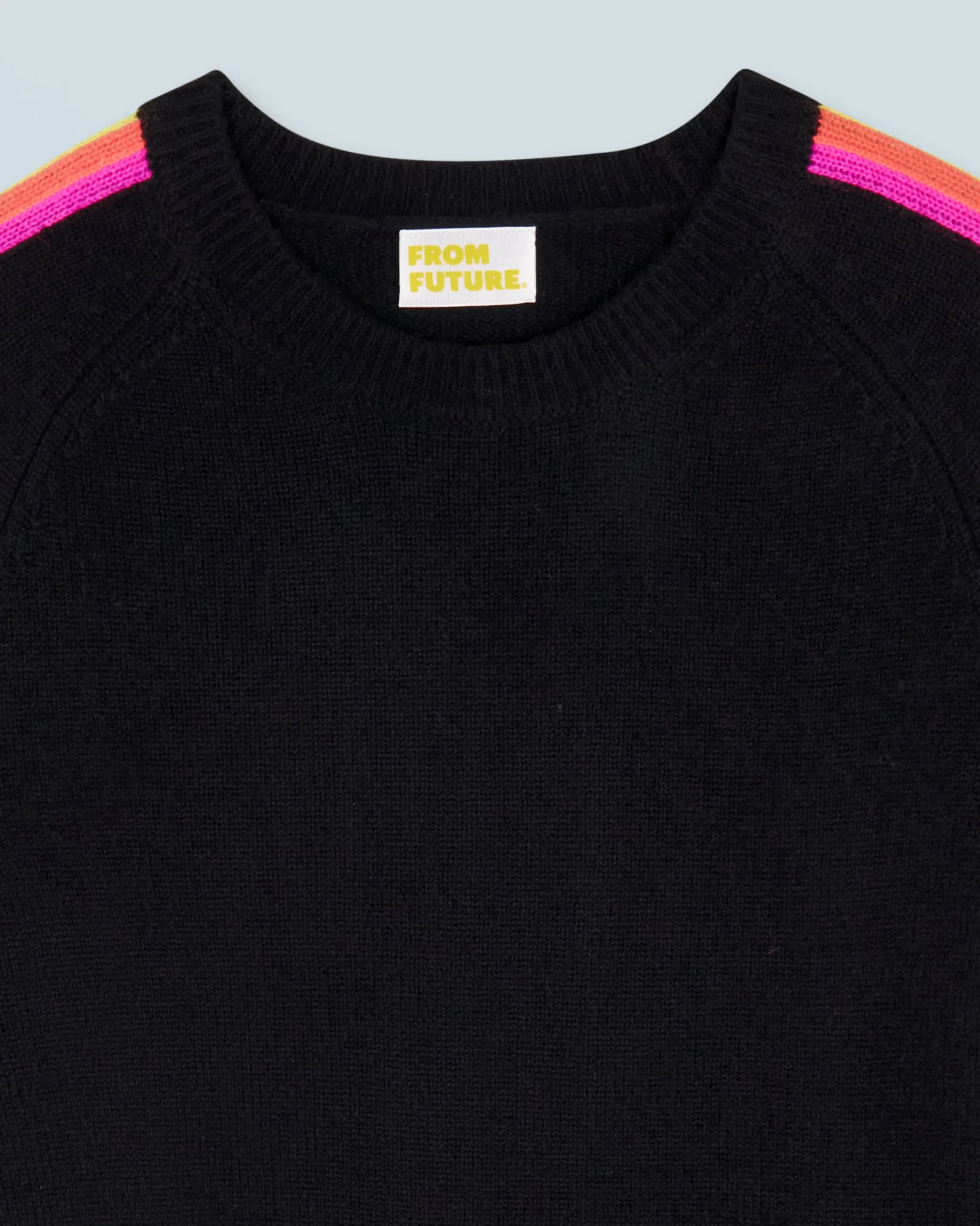 Pull Col Rond Bandes Manches Multicolore^FROM FUTURE Online