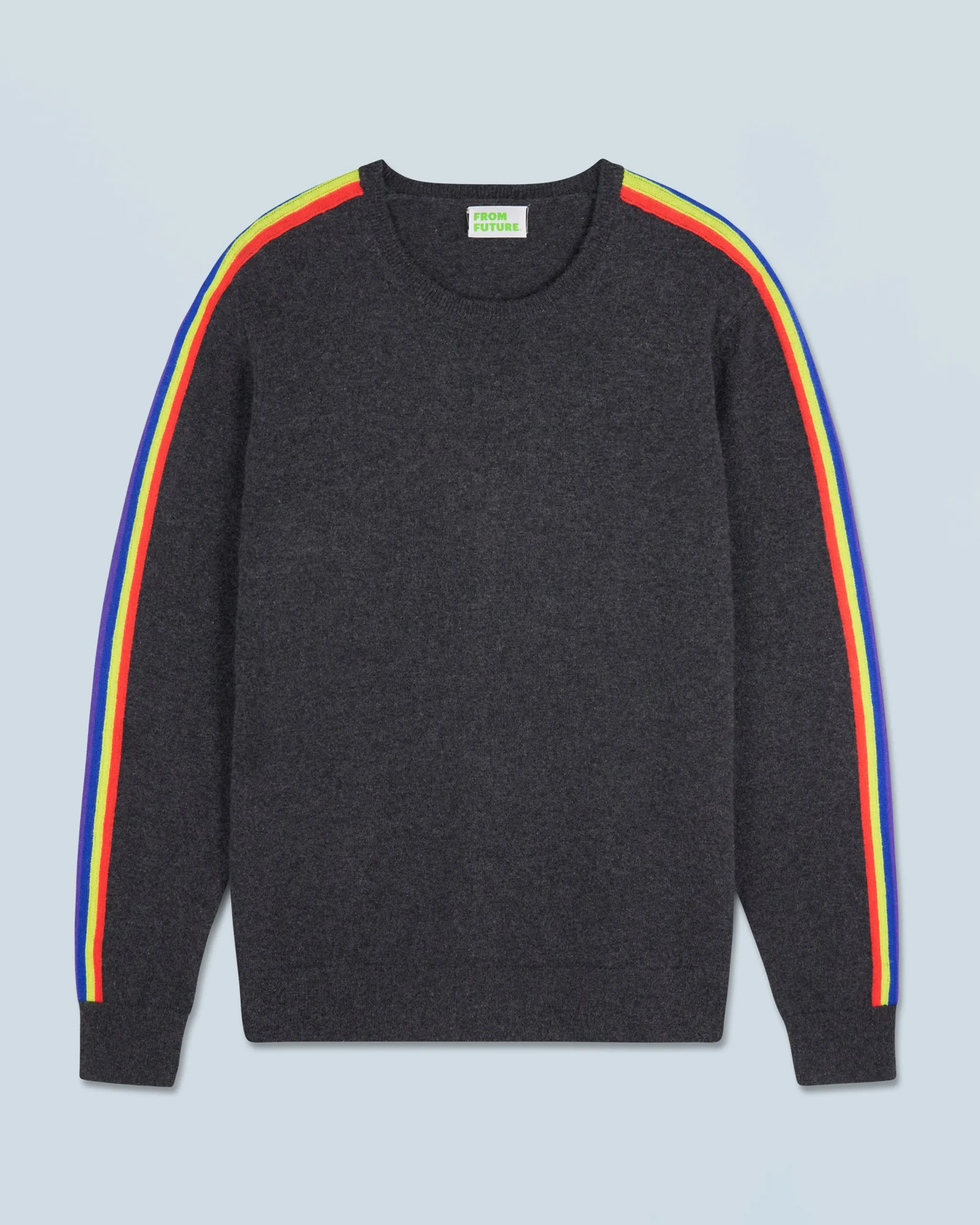 Pull Col Rond Bandes Manches Multicolorelorelore^FROM FUTURE Fashion