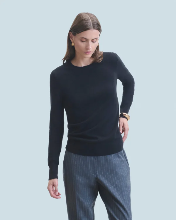 Pull Col Rond Basique^FROM FUTURE Best Sale