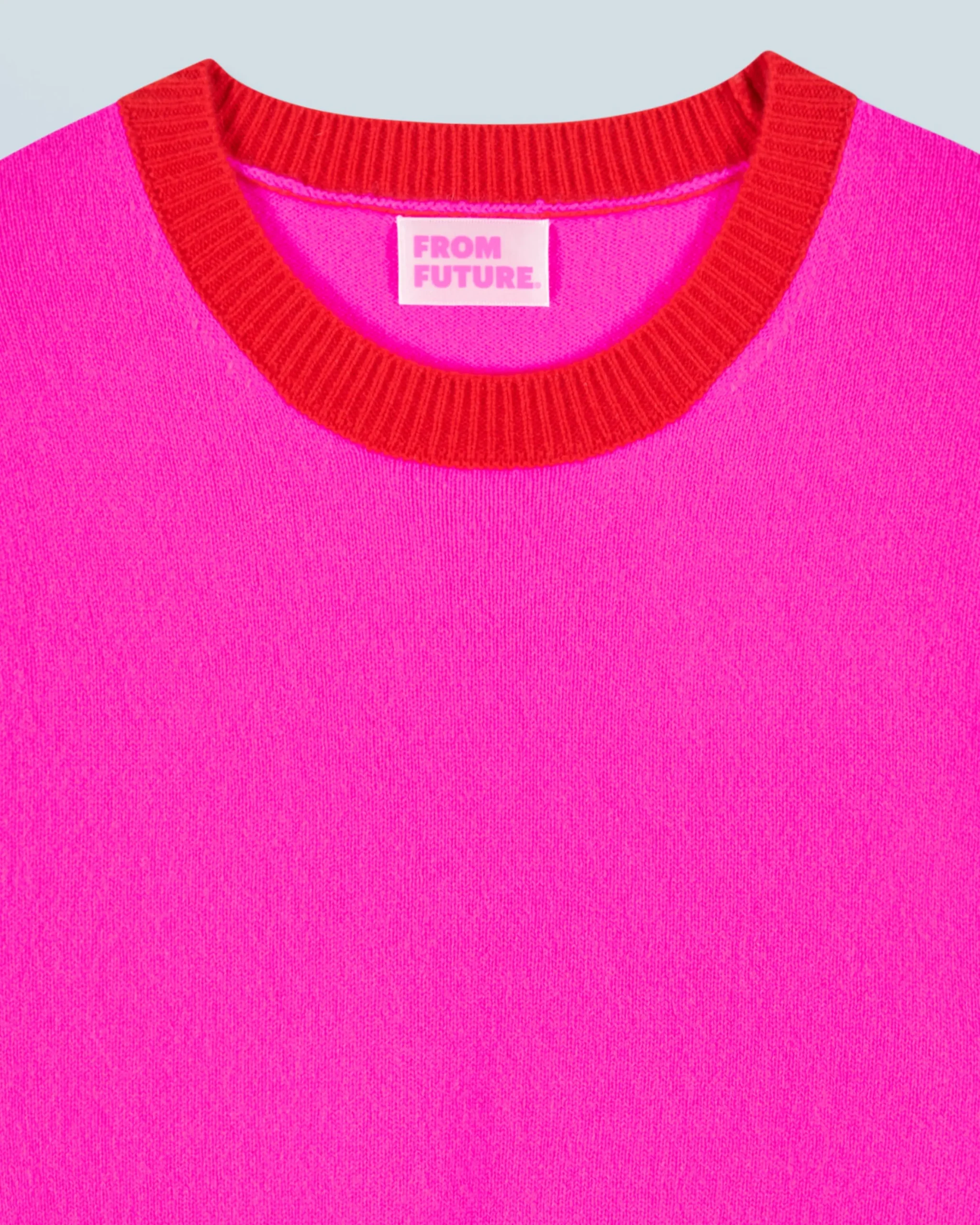 Pull Col Rond Bicolore Contraste Léger^FROM FUTURE New
