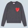Pull Col Rond Coeur Léger^FROM FUTURE Fashion