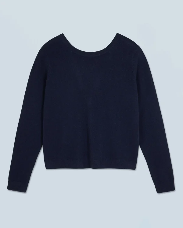 Pull Col Rond Dos Nu à Boutons^FROM FUTURE Sale