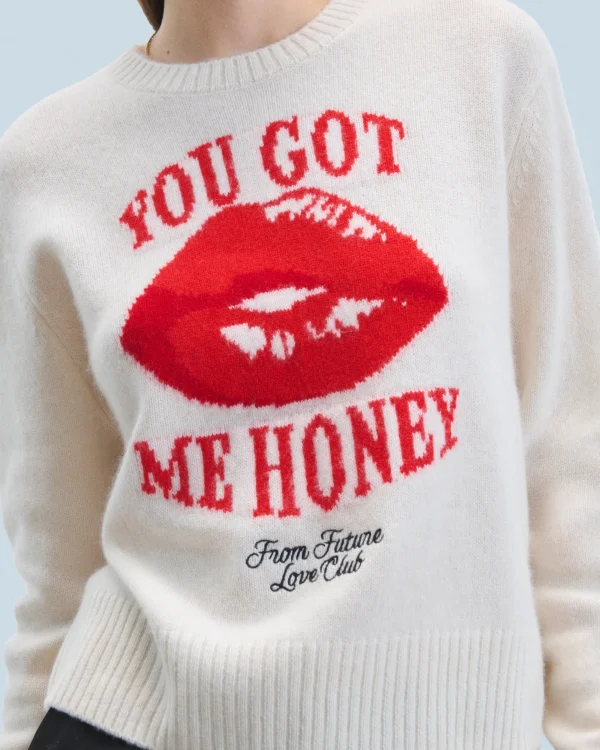 Pull Col Rond Red Lips^FROM FUTURE Cheap