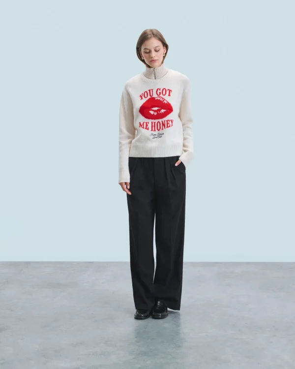 Pull Col Rond Red Lips^FROM FUTURE Cheap