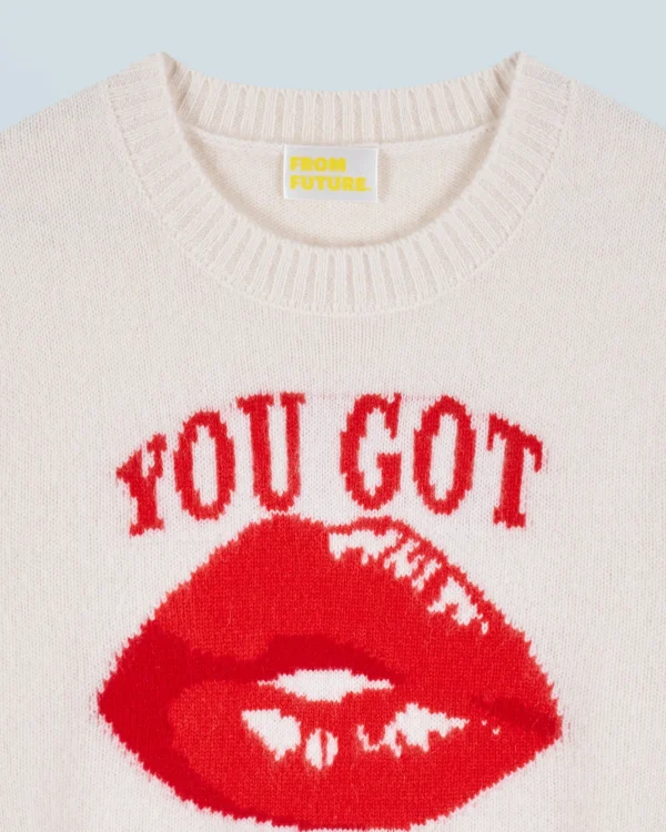 Pull Col Rond Red Lips^FROM FUTURE Cheap