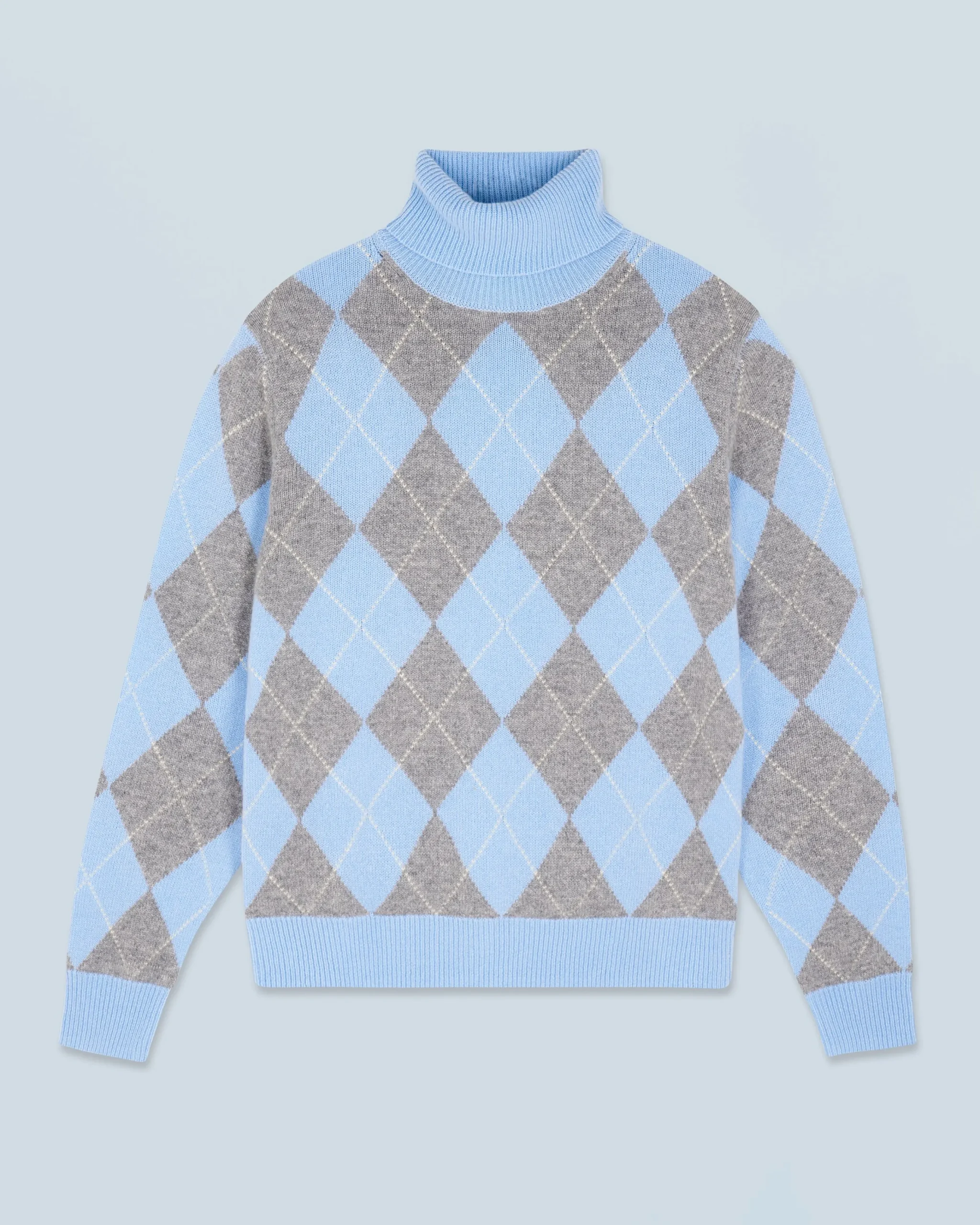 pull_col_roul__motif_losange_4.webp Pull Col Roulé à Motif Losange^FROM FUTURE Best