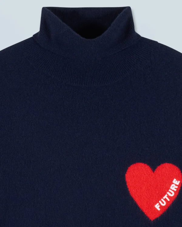 Pull Col Roulé Coeur^FROM FUTURE Cheap