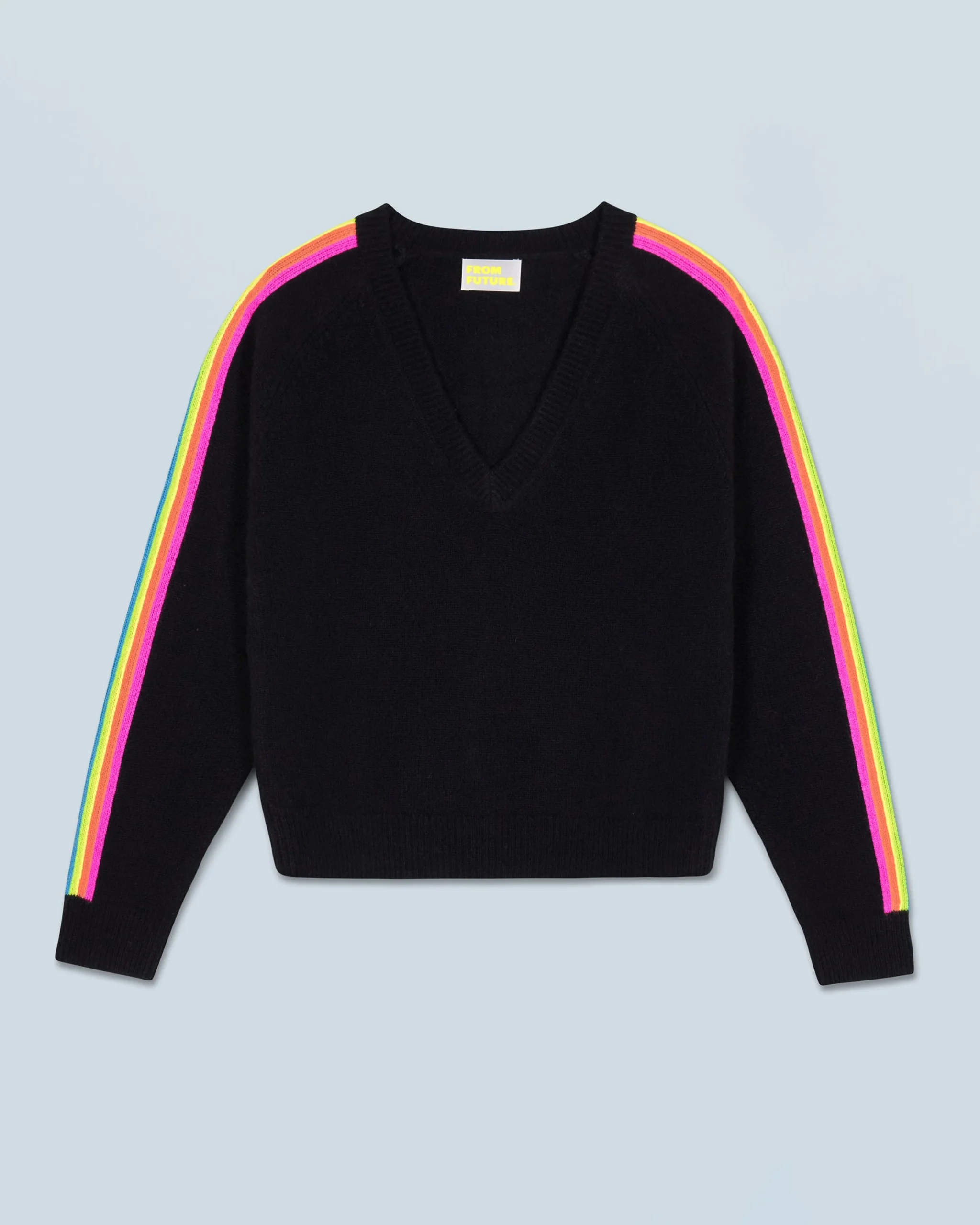 pull_col_v_bandes_manches_multicolore_0-2.webp Pull Col V Bandes Manches Multicolore^FROM FUTURE Online