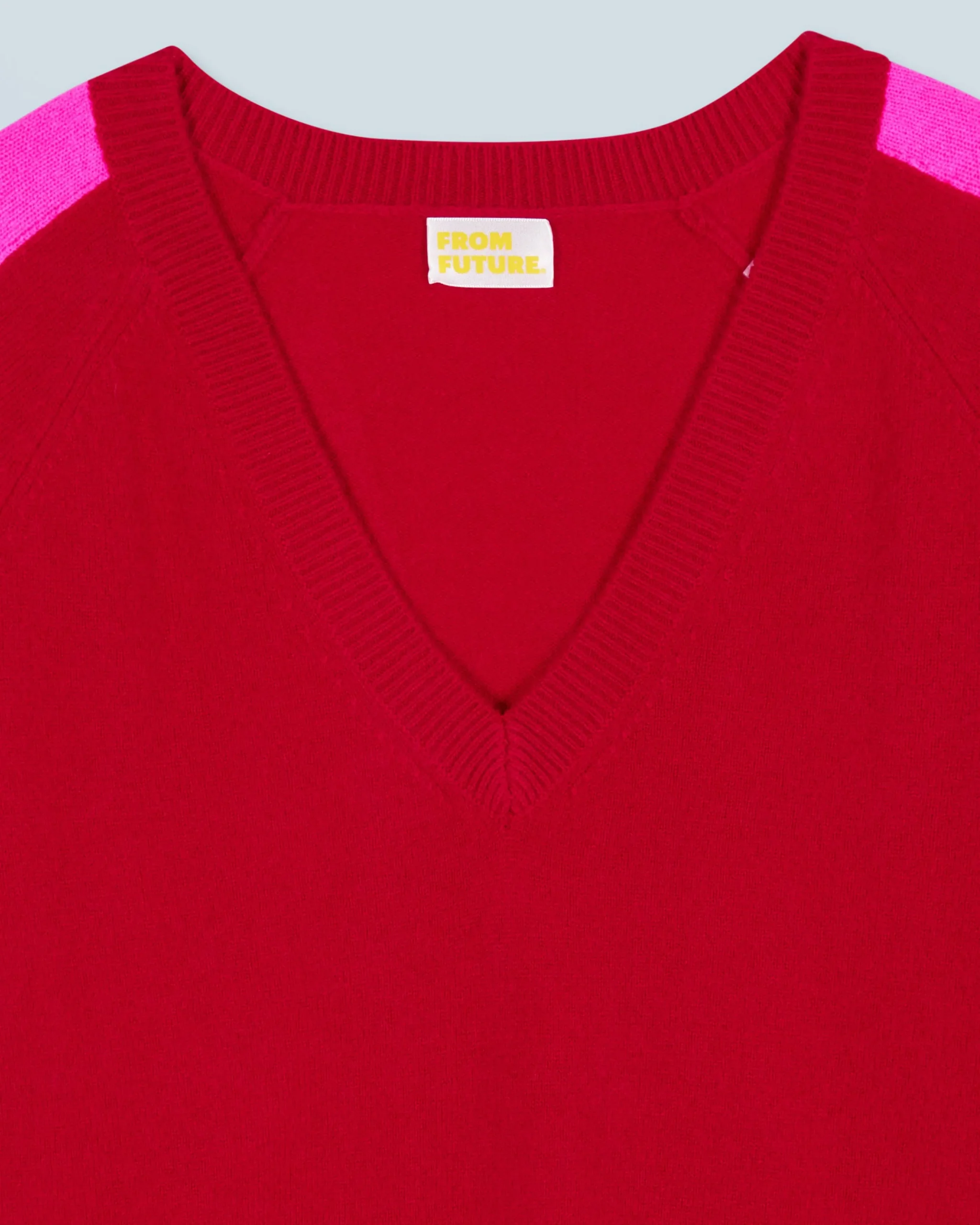 Pull Col V Oversize Bandes Bicolore Léger^FROM FUTURE Best Sale