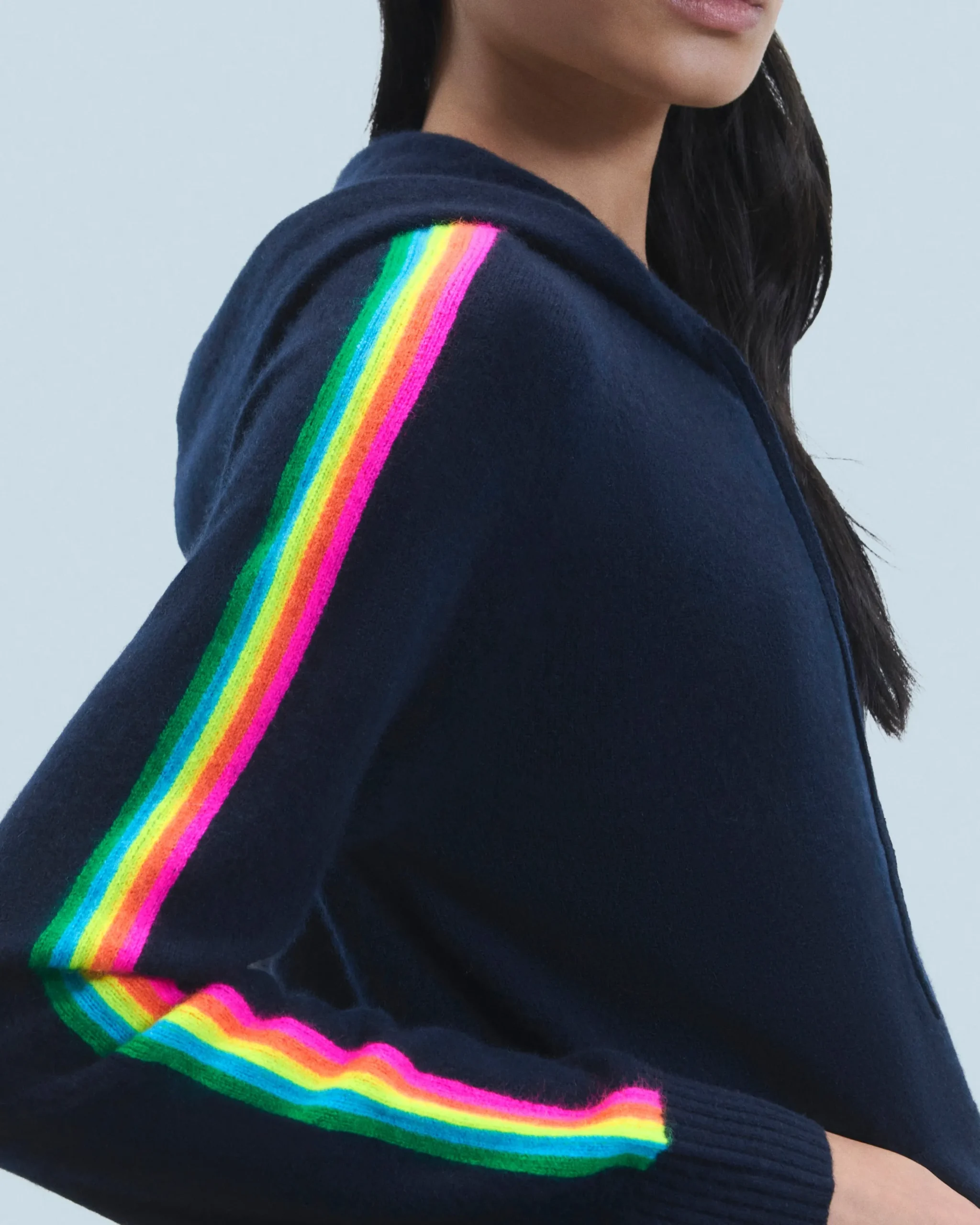 pull_hoodie_bandes_manches_multicolore_lger_1.webp Pull Hoodie Bandes Manches Multicolore Léger^FROM FUTURE Hot