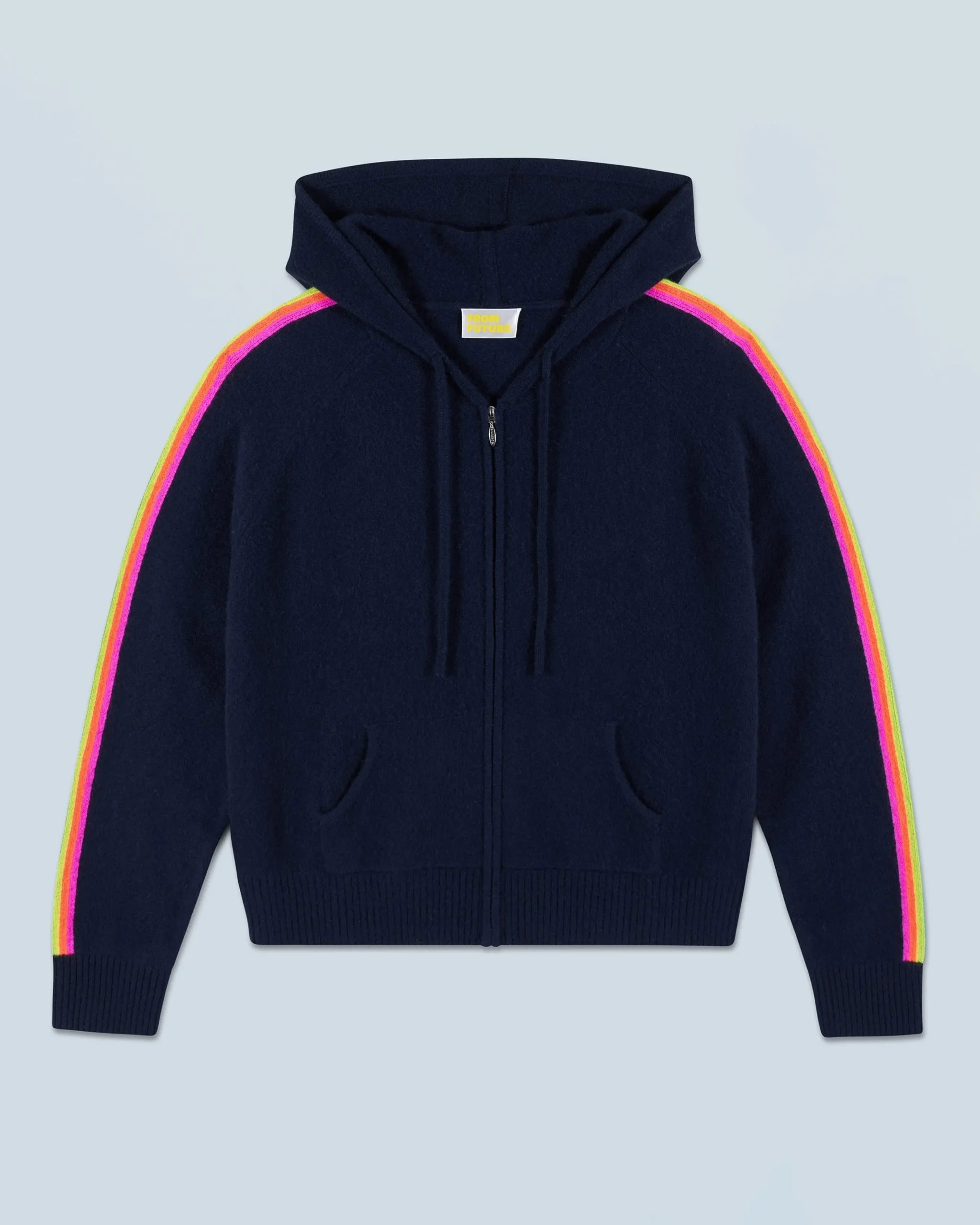 pull_hoodie_bandes_manches_multicolore_lger_4.webp Pull Hoodie Bandes Manches Multicolore Léger^FROM FUTURE Hot