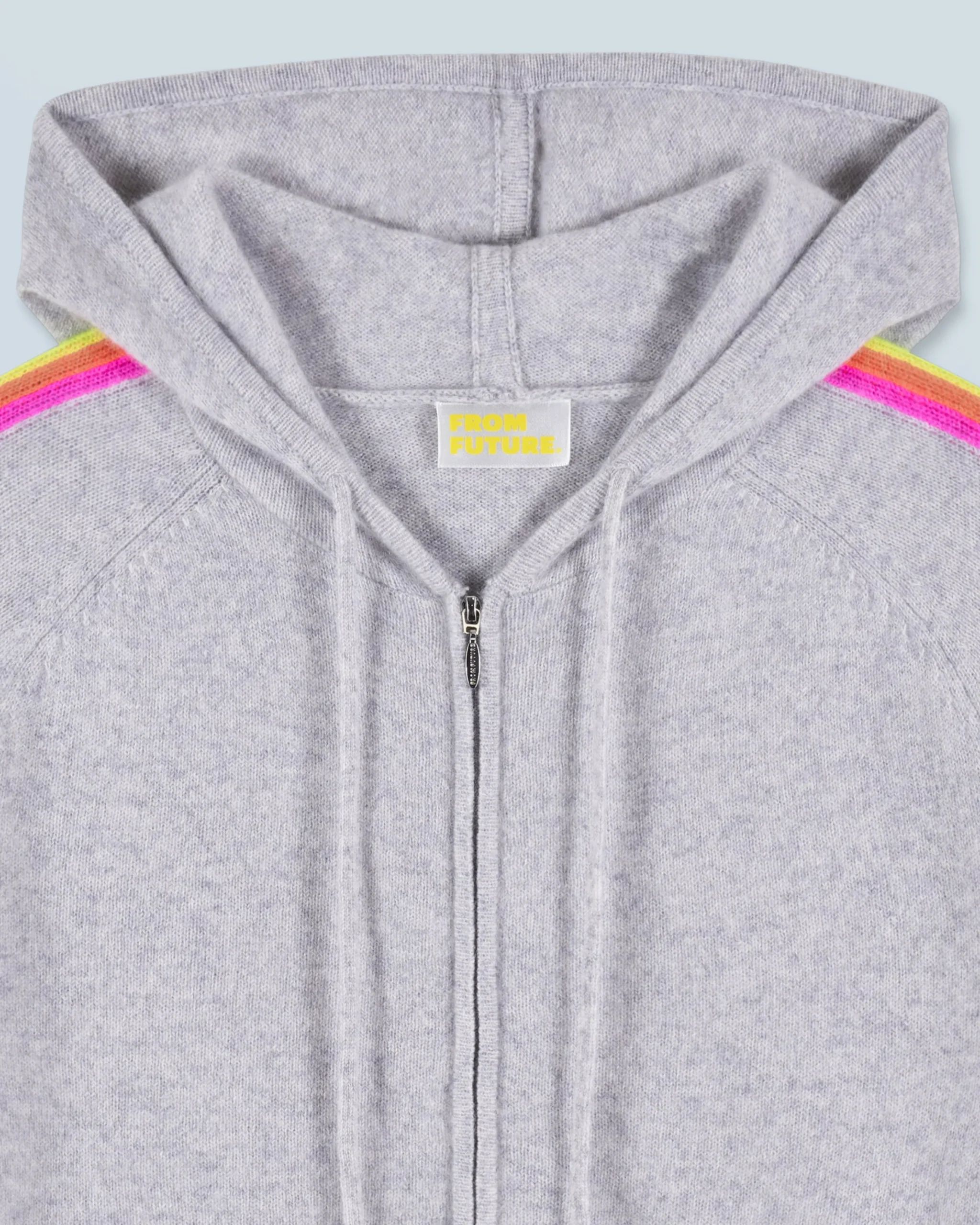 Pull Hoodie Bandes Manches Multicolore Léger^FROM FUTURE New