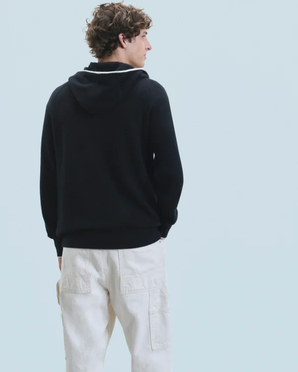 Pull Hoodie Liserets Contrastes Léger^FROM FUTURE Best