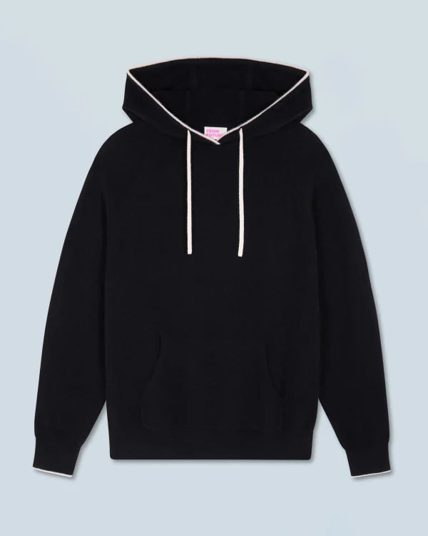 Pull Hoodie Liserets Contrastes Léger^FROM FUTURE Best
