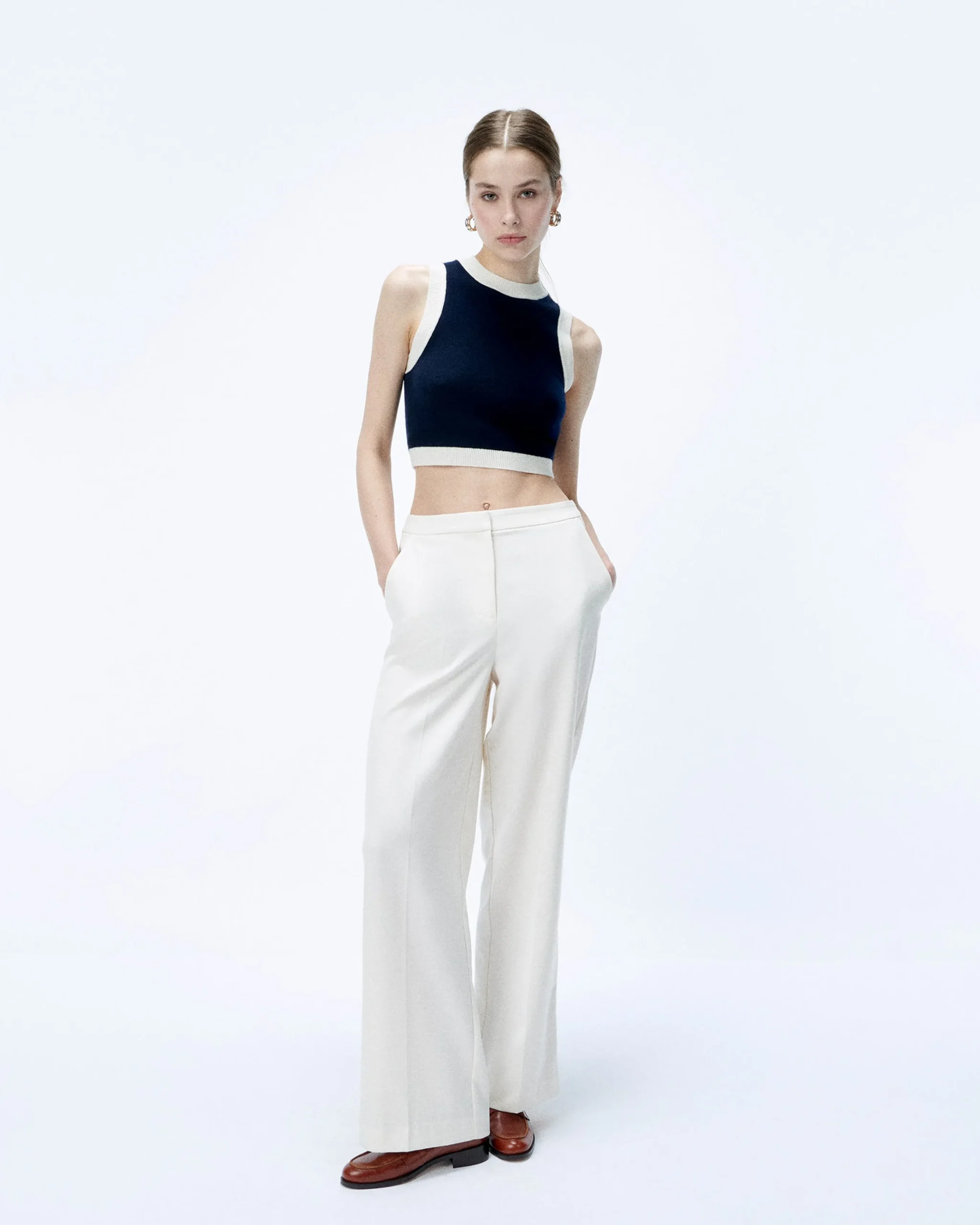 pull_sans_manche_bicolore_3.webp Pull Sans Manche Bicolore^FROM FUTURE Flash Sale