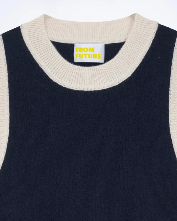 Pull Sans Manche Bicolore^FROM FUTURE Flash Sale