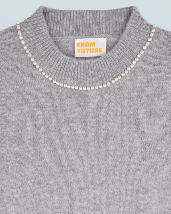 Pull Sans Manche Perles à L'encolure^FROM FUTURE Best Sale
