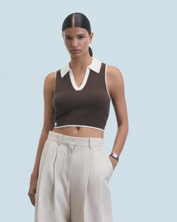 Pull Sans Manches Bicolore^FROM FUTURE Shop
