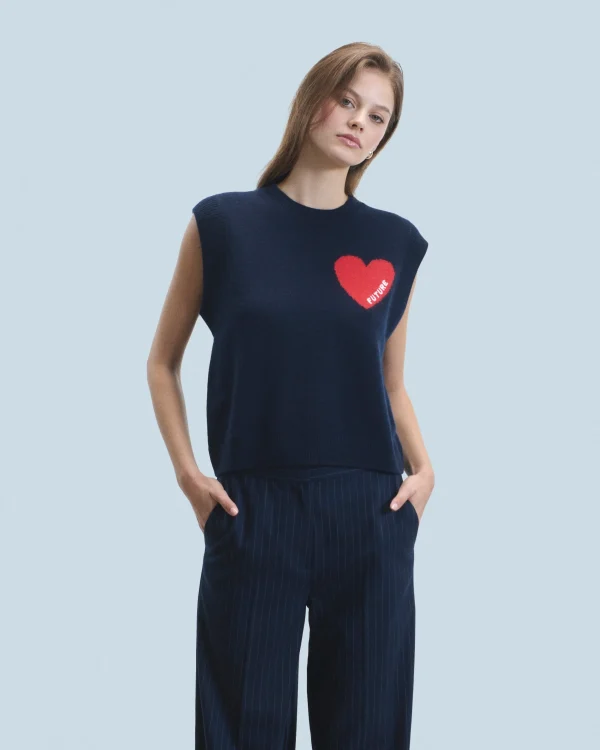 Pull Sans Manches Coeur Léger^FROM FUTURE Cheap