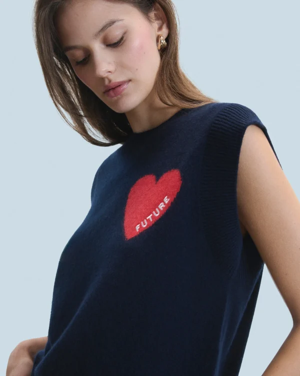 Pull Sans Manches Coeur Léger^FROM FUTURE Cheap