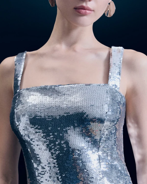 Robe Courte Bretelle Sequins^FROM FUTURE Sale