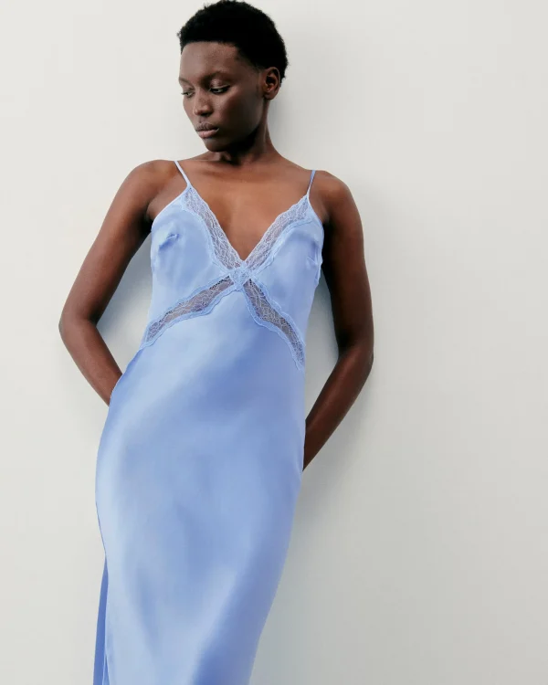Robe Longue Bretelle Lila^FROM FUTURE Fashion