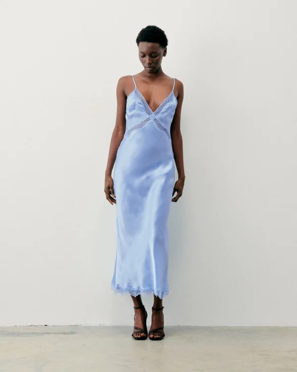 Robe Longue Bretelle Lila^FROM FUTURE Fashion